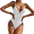 thumbnail image 1 of KDFJPTH Womens One Piece Bathing Suit White Tummy Control S, 1 of 6