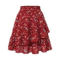 thumbnail image 1 of KDFJPTH Womens Skirts Tummy Control Sequin Embroidered Performance Swing Performance Skirt, 1 of 2