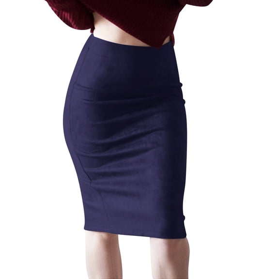 KDFJPTH Womens Skirts Tummy Control Short Short Elastic Waist Party Carnival Dress Solid Color Half Skirt