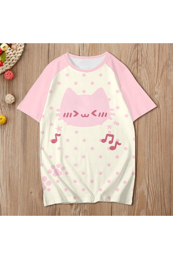Womens T Shirts Casual Raglan Sleeve Graphic Print Crew Neck Tee Comfortable Daily Wear Shirt Tshirts Top