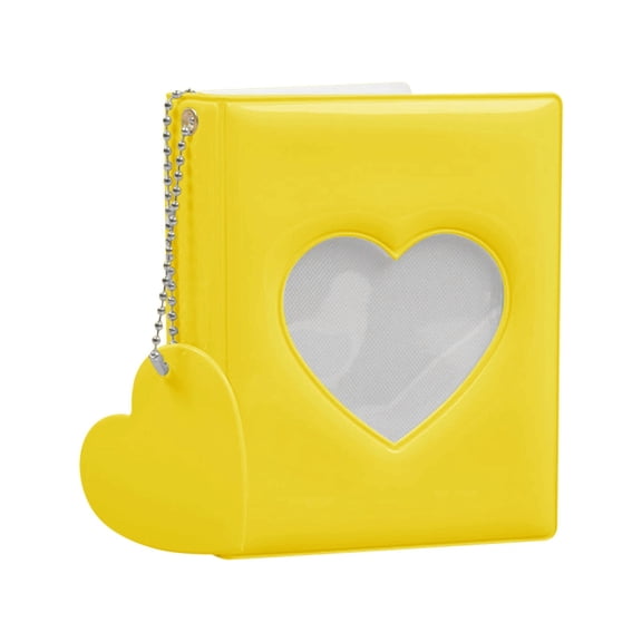 KDFWDM 3 Inch Photocard Holder Album Book - 32 Pocket Photo Collection Book with Clear Sleeves, Perfect for Trading Cards, Black Compact Memory Album for Collectors