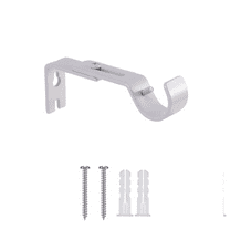 KDFWDM Adjustable Curtain Rod Brackets, Heavy Duty Drapery Rod Holders Hardware Window Curtain Rod Support Hanger with Installation Screws