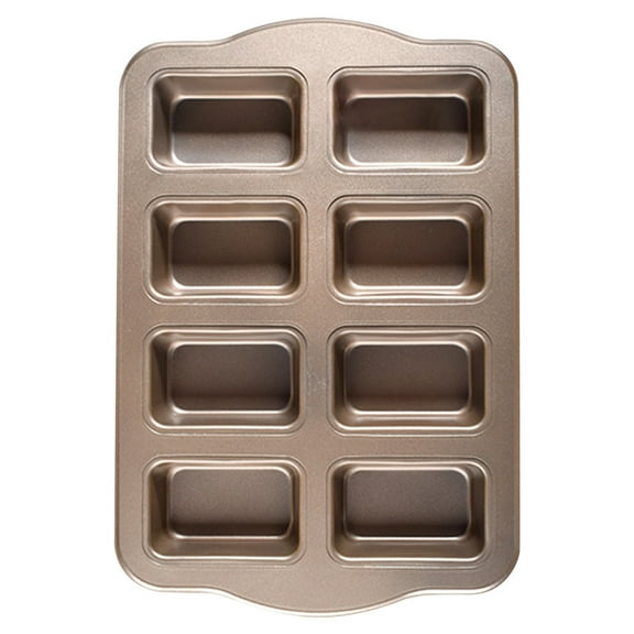 KDFWDM Brownie Pan with Dividers, Edges Square Cupcake Brownie Pans Mini Cake Non Stick Baking Carbon Steel Bread Mold Small Edge 3x4 Individual Cutter Sheet Tray for Cookie Oven