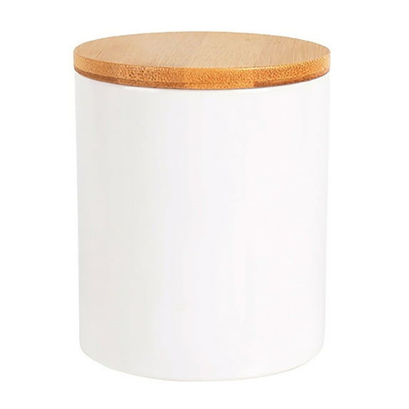 KDFWDM Ceramic Canister Set, Kitchen Airtight Food Storage Jar with Bamboo Lids, Coffee Sugar Tea Storage Containers Pots Jars for Counter, Farmhouse Kitchen Decor
