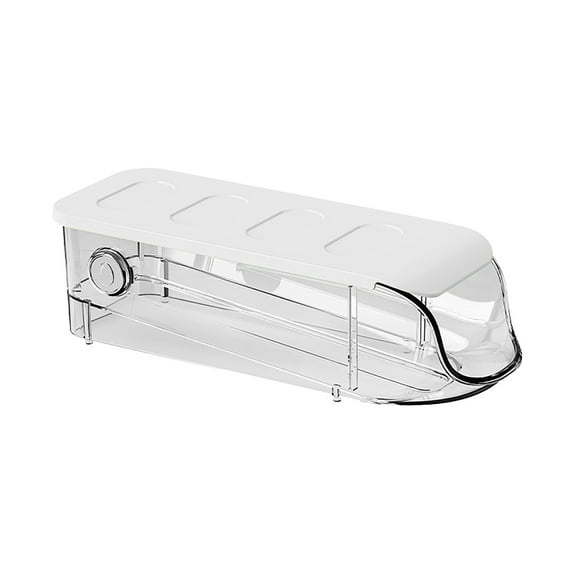 KDFWDM Egg Dispenser/Organizer/Storage/Container with Lid for Refrigerator, Auto Rolling Egg Holder for Fridge, Sturdy and Durable Space-Saving Egg Tray