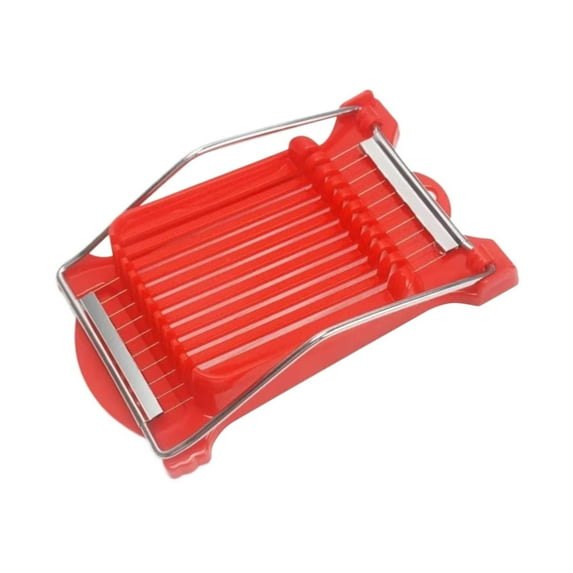 KDFWDM Egg Slicer Luncheon Meat Slicer,Egg Slicer for Hard Boiled Eggs Spam Slicer with Singing Cutting Wires in Stainless Steel