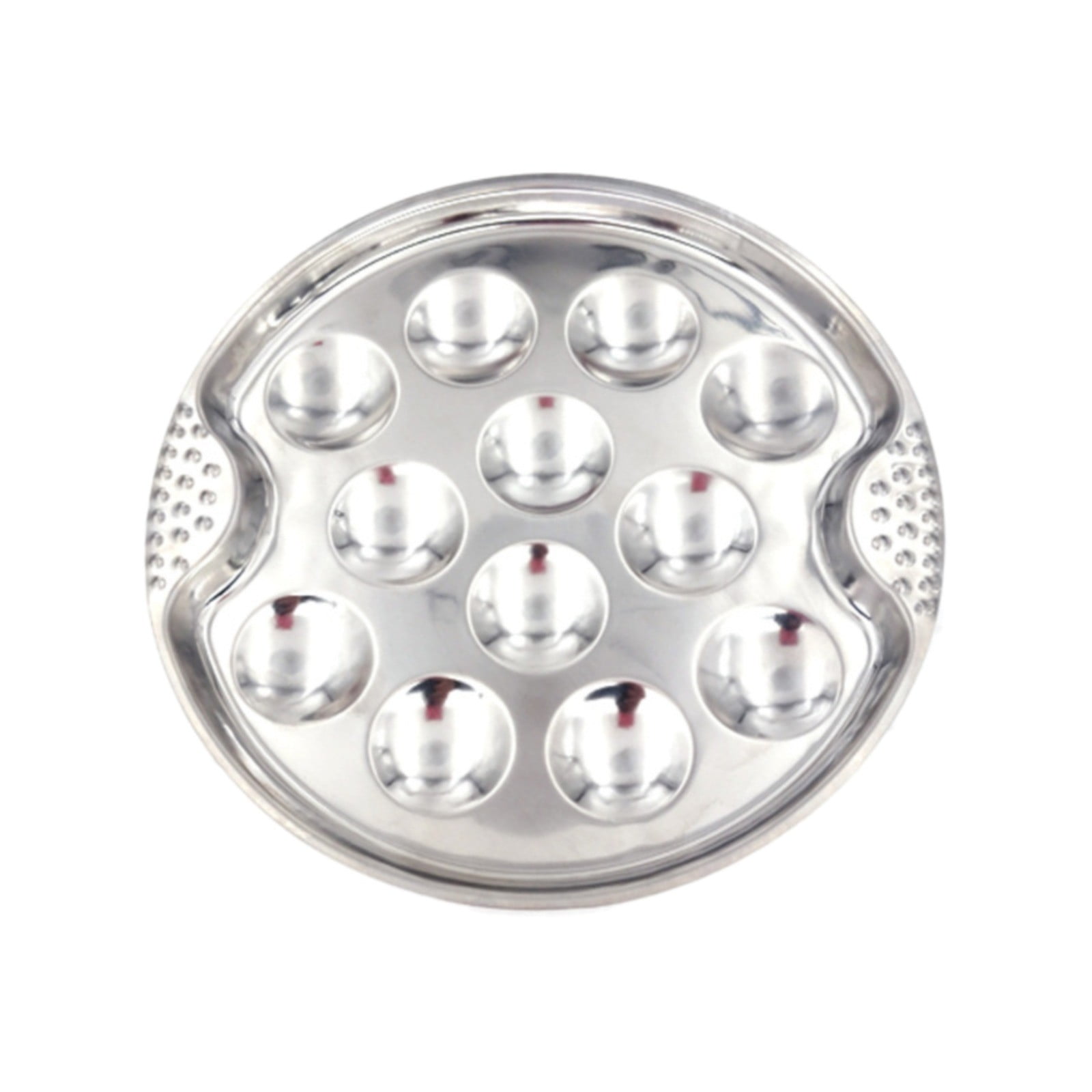 KDFWDM Escargot Dish Set 12 Compartment Holes, Stainless Steel Snail ...