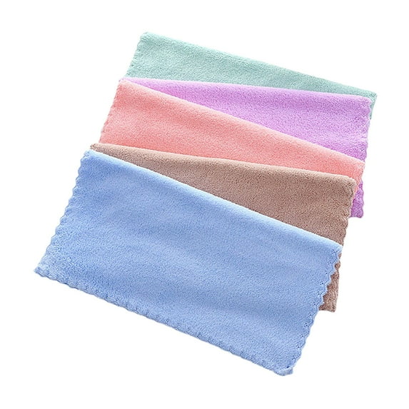 KDFWDM Face Wash Cloth, Makeup Remover Cloths Towel Coral Velvet Facial Microfiber Soft Fast Drying Facial Cleansing Towel for Face