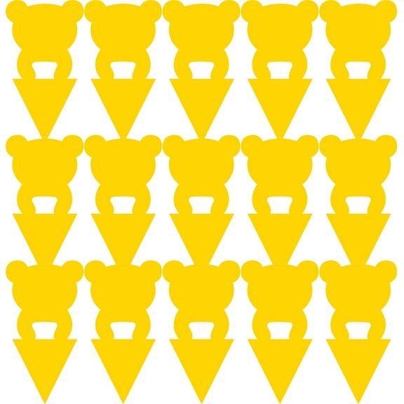 KDFWDM Fruit Fly Traps Fungus Gnat Traps Yellow Sticky Bug Traps, Fruit Fly Sticky Traps, No Harm and Odorless for Indoor Outdoor Use Protect The Plant