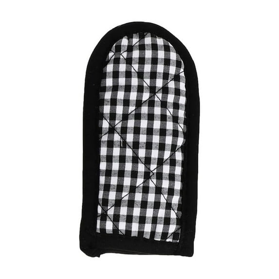 KDFWDM Hot Handle Covers Black Heat Resistant Pot Sleeve Grip Cotton Cast Iron Skillet Handle Holder Non-Slip Machine Washable Sleeves Mitts for Kitchen Baking Cooking BBQ Cookwares