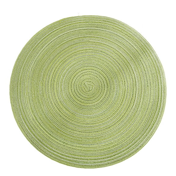 KDFWDM Placemats, Vinyl Washable Place Mats for Dining Table, Heat Resistant Non-Slip Place mats for Dining Table, Durable Plastic Woven Round Table Mats Easy to Clean