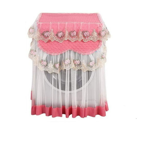 KDFWDM Washer/Dryer Cover, Lace Design, for Outdoor Top Load and Front Load Machine,Suitable for Most Washers and Dryers on Market