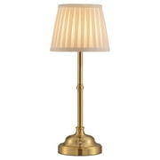 KDG Cordless LED Table Lamp, Portables Fabric Shade Desk Lamps, 5000mAh Rechargeable Battery Powered Lighting, Dimmable Light for Dining Room, Bedroom,  Balcony (Bronze)