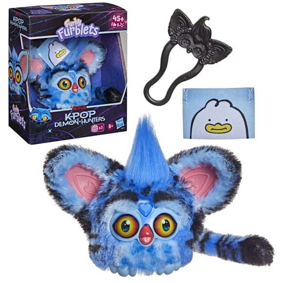 Furby Furblets KPop Demon Hunters Derpy Tiger Mini Electronic Plush Toy
