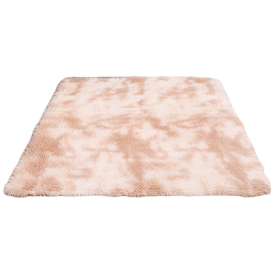 KDJ 1.3*2FT Tie-Dye Printed Gradient Silk Wool Polyester Soft Rectangular Carpet - for Home Decor