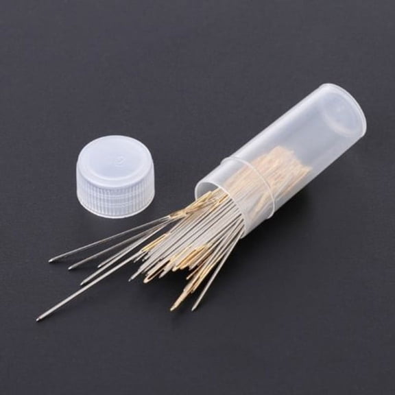 KDJ 100pcs Tail Embroidery Fabric Cross Stitch Needles Craft Tools 24# 26#