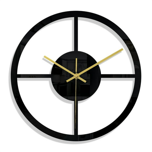 KDJ 12Inch Acrylic Round Wall Clock Silent Non-Ticking Decorative for Home Bedroom - for Home Decor