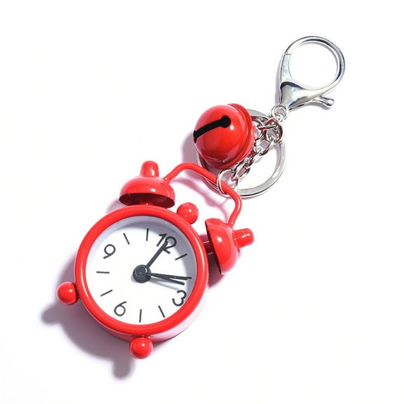 KDJ 1pc Mini Alarm Clock Key chain Creative Car Ornament Bag Pendant for - for Home Decor