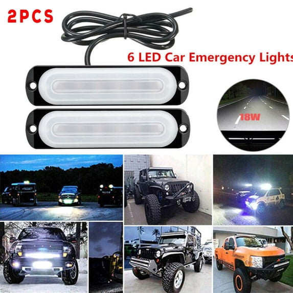 KDJ 2*18W 6LED Work Light Bar Floods Spot Offroad 4WD Car SUV Driving Fog Lamp DC12V