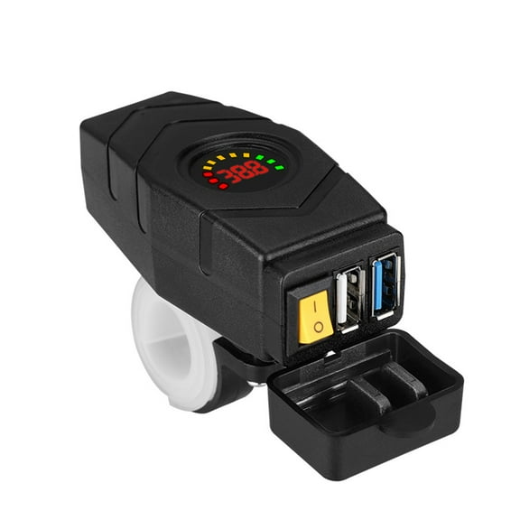 KDJ 20-80V E-bike Handlebar USB Charger 24V 36V 48V 60V for QC3.0 Quick Charger Adapter
