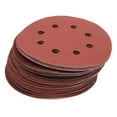 thumbnail image 1 of KDJ 20pcs 5Inch 125mm Round Sandpaper 8 Hole Sanding Discs Hook- Loop- Grit 40-2000# Orbital Sander Pad For Polishing Wood Metal, 1 of 8