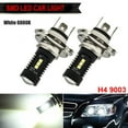 thumbnail image 1 of KDJ 2pcs H4 9003 60W 1800LM 6000K COB LED Conversion Headlight Bulb High/Low Beam, 1 of 10