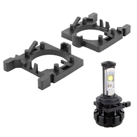 KDJ 2pcs H7 LED Headlight Bulb Holders Adapters for Ford for Focus for Fiesta