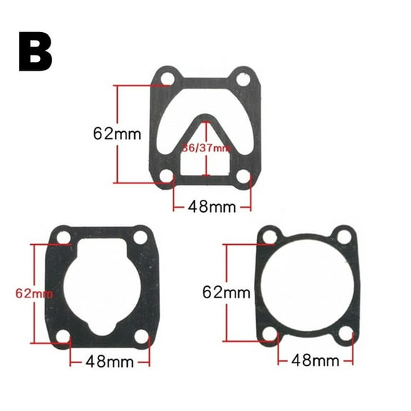 KDJ 3pcs Air Compressor Cylinder Head Base Valve Plate Gaskets Washers 3 In 1 Base Gasket Replacement Set For Oil Air Pump Parts