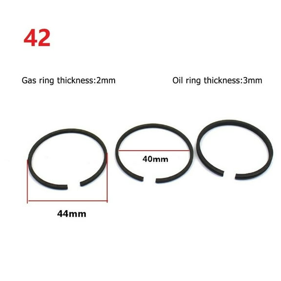KDJ 3pcs/set Air Compressor Piston Ring Replacement Air Pumps Pneumatic Parts For 42 47 48 51 52 65 90 95 100mm Cylinder Hardware