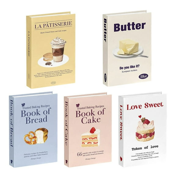 KDJ 5PCS Fake Paper Book Ornaments Decor Books Photography Props Simulation Books - for Home Decor