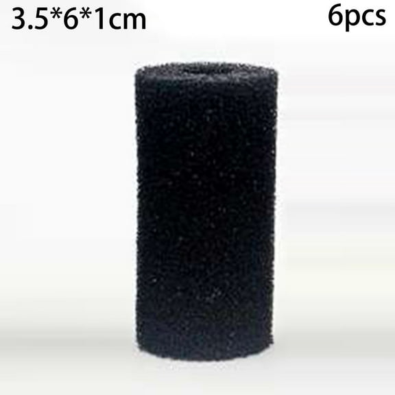 KDJ 6PCS Overflow Filter Box Intake Round Pre-Filter Foam Sponge Fish Aquarium