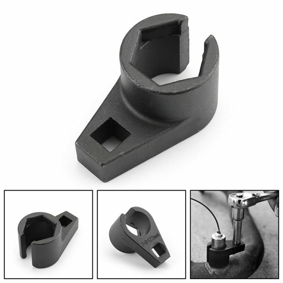 KDJ 7/8" inch and 22mm Offset Sensor Socket Remover Wrench Tool