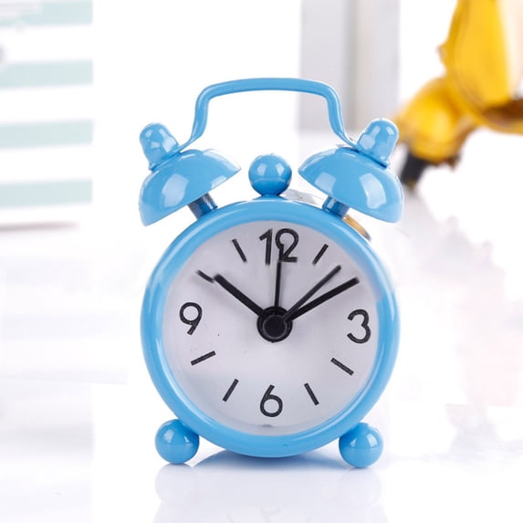 KDJ Analog Clocks Classic Double Bell Alarm Clock Movement Bedside Night 4CM - for Home Decor