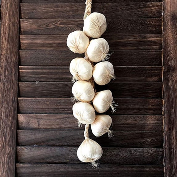 KDJ Artificial String Garlic Faux Onion Fake Food House Kitchen Party Office Decor - for Home Decor
