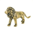 thumbnail image 1 of KDJ Brass Lion Figurine Statue House Office Table Decoration Animal Figurines Toys - for Home Decor, 1 of 10
