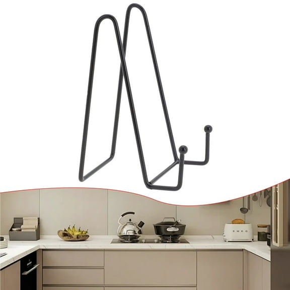 KDJ Diy picture frame black iron plate display stand rack easel storage stand - for Home Decor