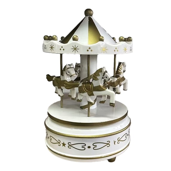 KDJ Exquisite Classic Carousel Music Box with Exceptional design for part supply - for Home Decor
