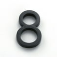 thumbnail image 1 of KDJ Glossy 3D House Number Door Plate Sign Outdoor Hotel Room Number Black, 1 of 7