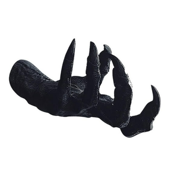 KDJ Gothic Witch\'s Hand Statues Creative Resin Ornament Aesthetic Wall Keys Hanging Rack Bag Hangers Wall Art Sculptures Home Decor
