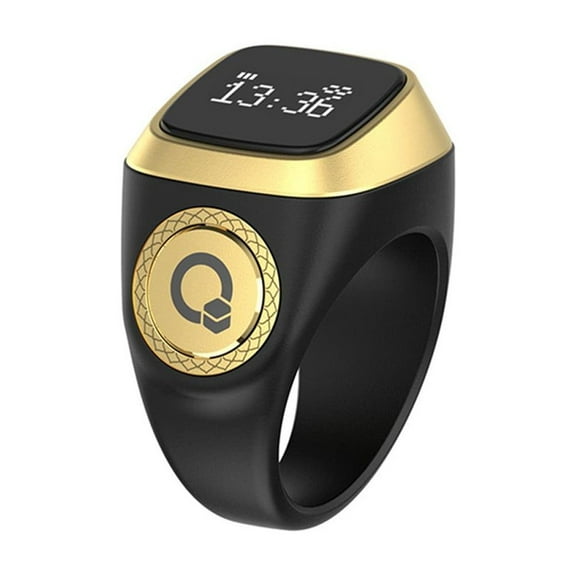 KDJ IQibla Smart Zikr Ring: Waterproof Digital Counter & Vibration Reminder