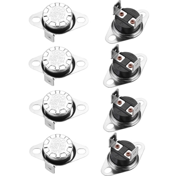 KDJ KSD301 Thermostat 150C/302F 10A N.C Adjust Snap Disc Temperature Switch - for Home Decor