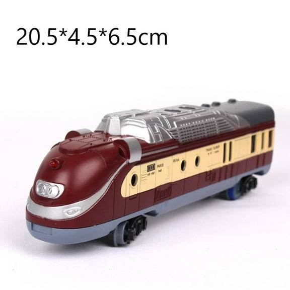 KDJ Model Railroads Simulation Rail Track Carriages Classic Train Set Vehicle Toy