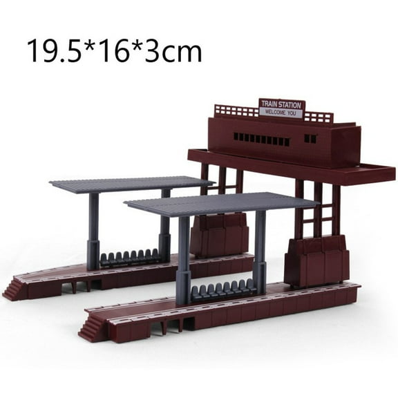 KDJ Model Railroads Simulation Rail Track Carriages Classic Train Set Vehicle Toy