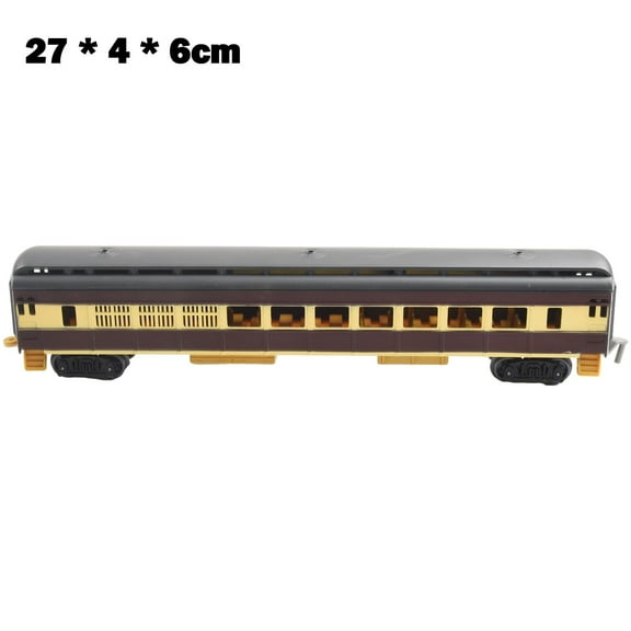 KDJ Model Railroads Simulation Rail Track Carriages Classic Train Set Vehicle Toy