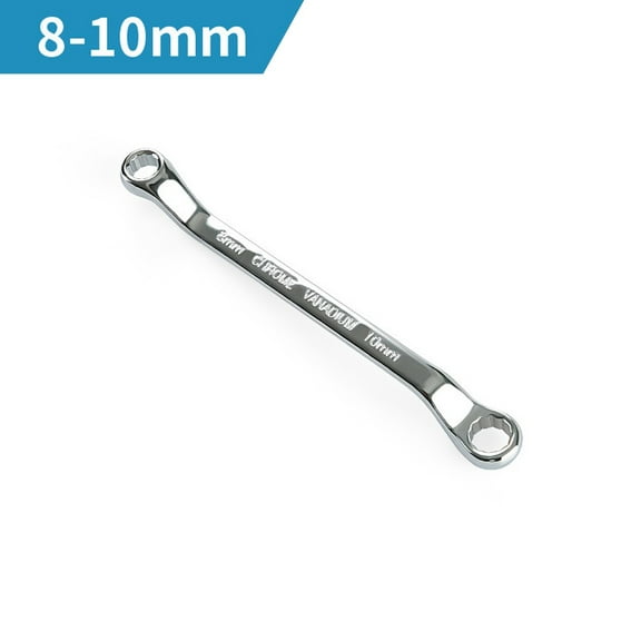 KDJ Offset Box End Wrench Hand Tools Carbon Steel Double Ring End Wrench Long Resistance Spanners Home DIY Hand Tools