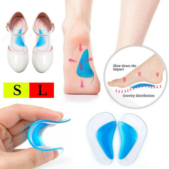 KDJ Orthotic Arch Support Insoles Flat Feet Foot Fallen Plantar Fasciitis Heel Pain
