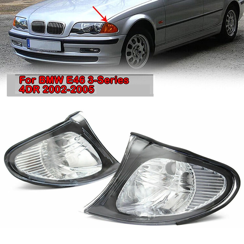 KDJ Pair For BMW 3 Series E46 02-05 Front L \u0026 R Indicator Turn Signal Corner Lights