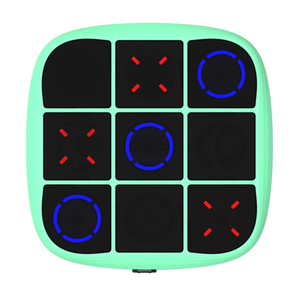 Jeu électronique Tic Tac Toe 4-en-1 – Morpion, Mémoire, Whack-a-mole – Portable – Orange