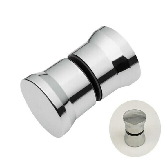 KDJ Replacement Handle Shower Door Knob Bathroom Chrome Plastic Spare Parts Silver
