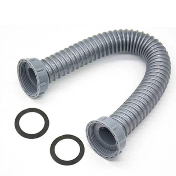 KDJ Sink Basin Water Drain Pipe Washbasin Double-end Extend Connection Hose For Bathroom Kitchen Downcomer Accessories